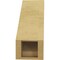 Ekena Millwork 5-inch W x 12-inch D x 12-inch H Baker Rough Cedar Woodgrain TimberThane Knee Brace, Primed BRCUR05X12X12BKRRCPR - alternate 3